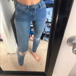 Topshop Distressed Jeans
